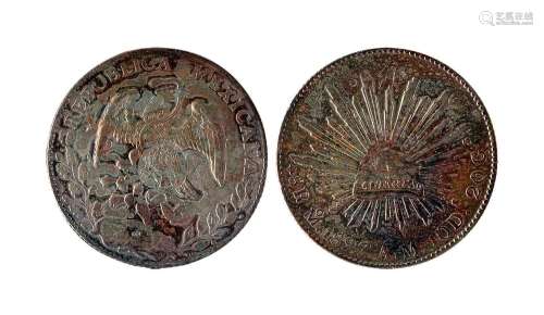 1897年墨西哥鹰洋银币一枚