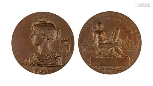 早期外国大型铜章一枚