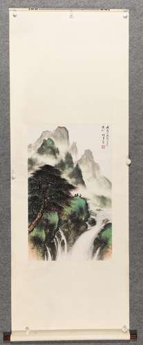 黎雄才 山水 设色纸本立轴