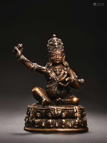 16世纪 合金铜大成就者毗卢巴像