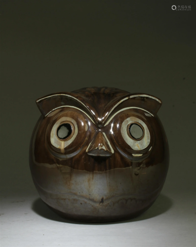 An Owl Shaped Porcelain Ornament