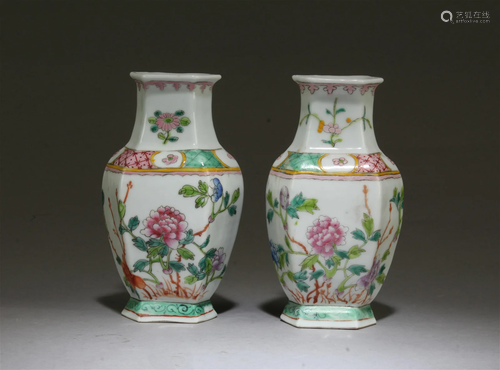 Two Antique Porcelain Vase