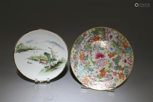 Two Porcelain Plates