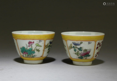 Two Porcelain Cups