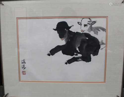 A Framed Chinese Painting