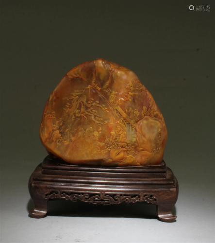 Chinese Carved Tianhuang Stone