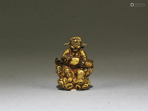 Antique Chinese Gilt Bronze Ornament