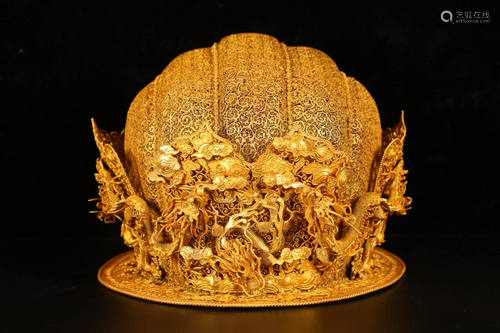 A Gilt Silver Hat