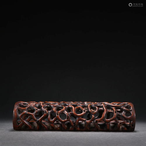 A Carved Boxwood Arm Rest