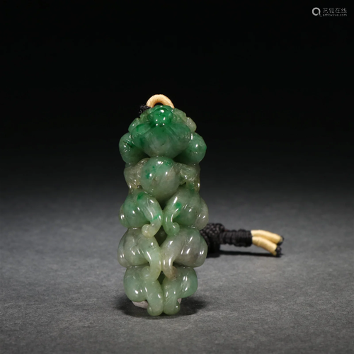 A Carved Nephrite Jade Pendant