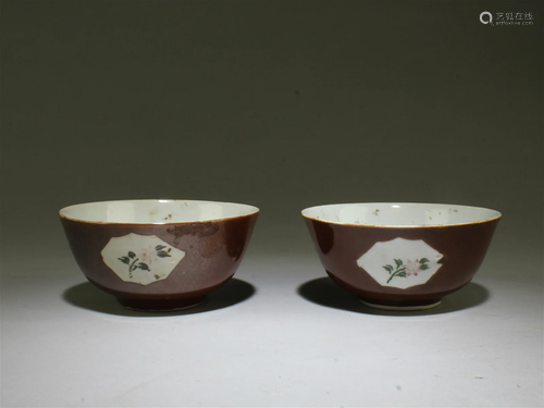 A Pair of Chinese Porcelain Bowls