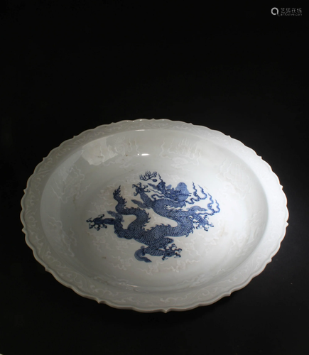 A Blue & White Porcelain Plate