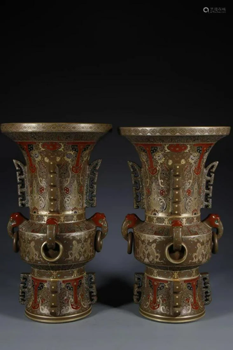 A Pair of Porcelain Vases