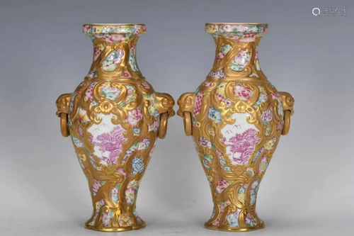 A Pair of Porcelain Vases