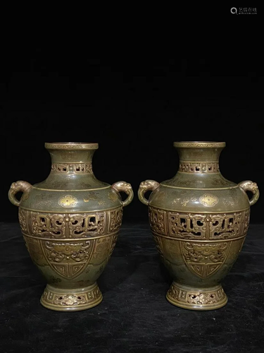 A Pair of Porcelain Vases