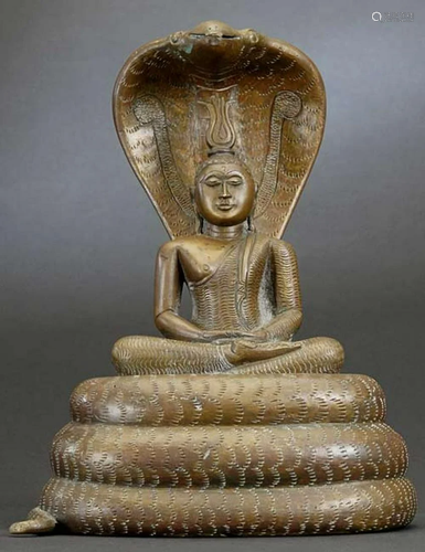 Antique Sri Lanka Naga Buddha- from an old family collection