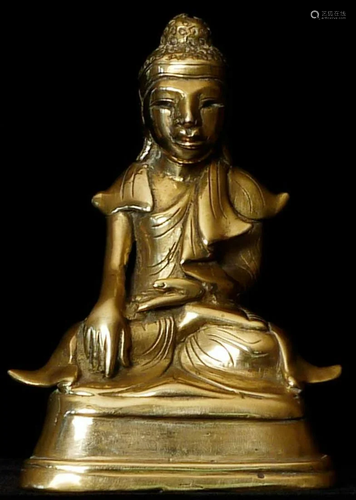 Beautiful 19thC Mandalay style Buddha with a