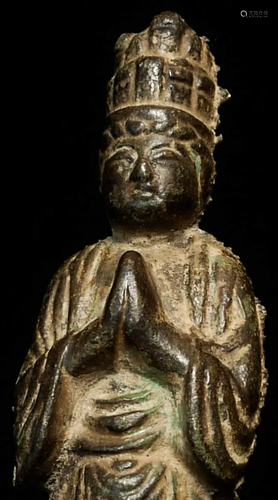 Early early Edo Bodhisattva. Marked in faint letters on