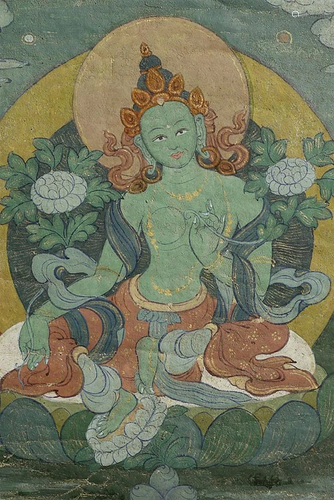 Superb antique Mongolian Thangka.