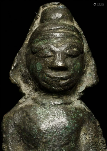 Extremely early Burmese bronze Buddha from the earliest