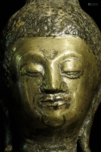 Unusual Antique Thai Bronze or other alloy Buddha.