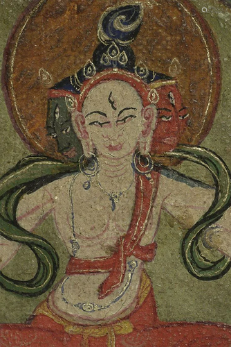 Small Mongolian Thangka.