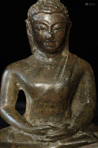 Antique Thai Buddha- probably 19thC. Some denting and