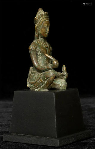 Cambodian Angkor Wat era bronze. It has a very