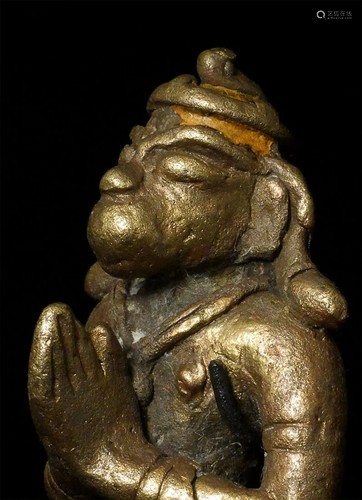 17/18thC bronze Hanuman.