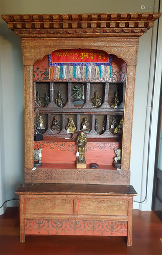 17/18thC Antique Tibetan altar from the estate Gary Shandlin...