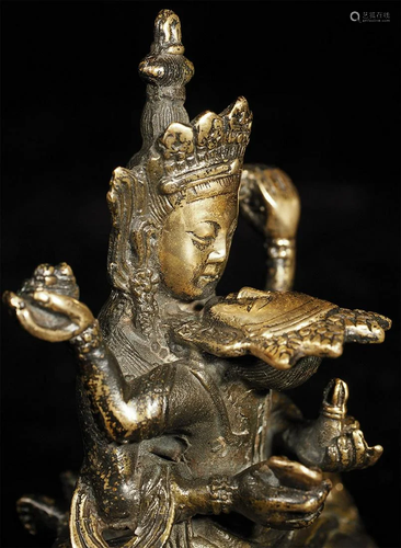 Tibeto-Chinese Buddha and consort insexual union.