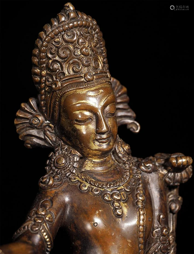 Incredibly beautiful, solid copper Indra, probably from