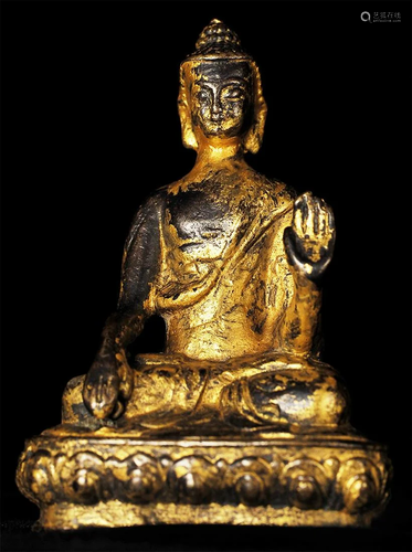 19thC Nepalese Buddha.