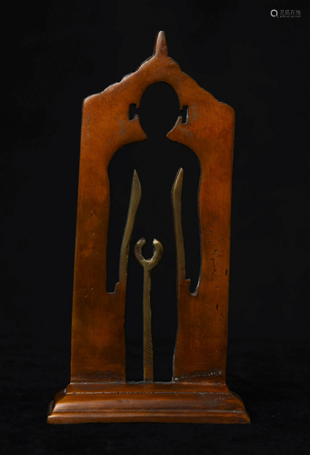 Indian Copper Jain Figure- Powerful image.