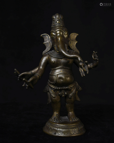 Antique Indian Ganesh-Delightful!