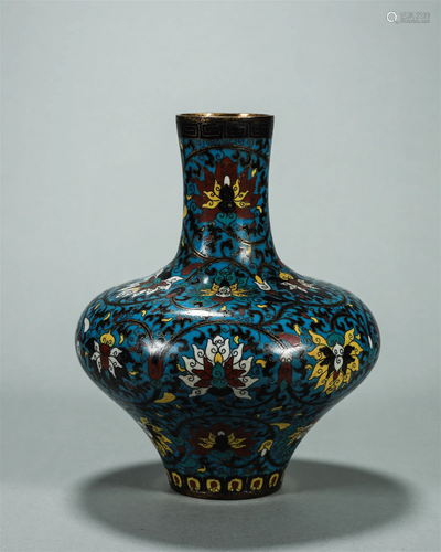 CHINESE CLOISONNE FLOWER VASE