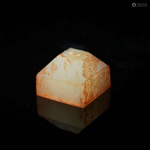 A Chinese four-character jade seal  Ming dynasty or earlier ...