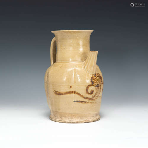 A Chinese Changsha kiln teapot  Tang dynasty 唐代 長沙窯執壺
