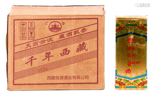 2004年千年西藏酒濃香型52度500ml