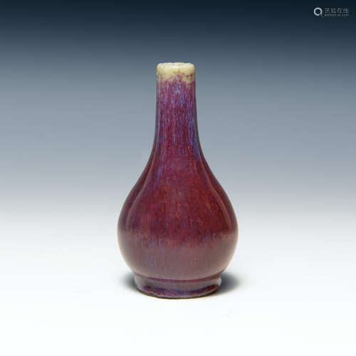 A Chinese flambe glazed dan vase  18th/19th century 十八/十九...