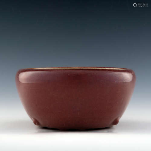 A Chinese jun red glazed censer  early 19th century 十九世紀...