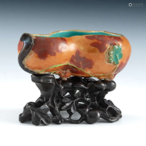 A Chinese hulu-form water coupe  Qianlong period 清乾隆 仿生...