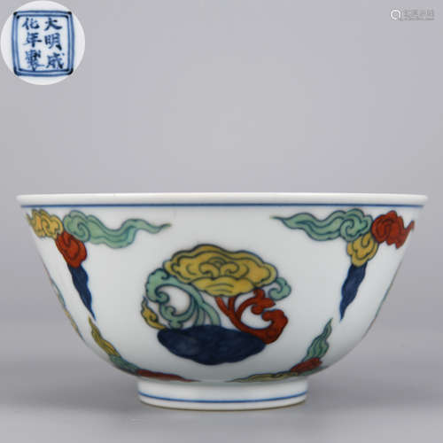 A Doucai Glaze Medalions Bowl Ming Dynasty