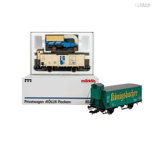 MÄRKLIN Wagen-Set 'Kölln Flocken' 85837 und Bierwagen, Spur ...