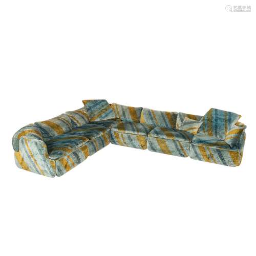 ALBERTO ROSSELLI, "CONFIDENTIAL" ECKSOFA, 70er. Ja...