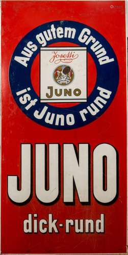 Werbeschild JUNO