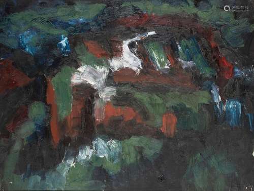 Jean REVOL (1929-2012)Composition abstraite, 1956Huile sur t...