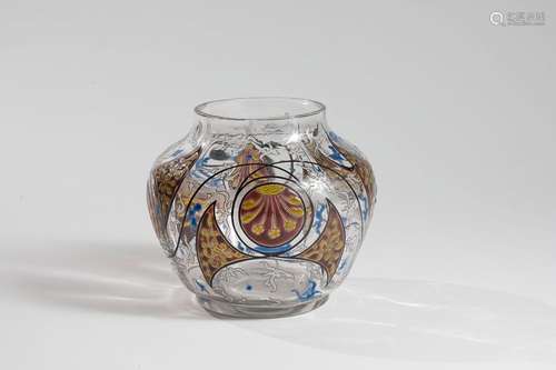 Émile GALLE (1846-1904), Cristallerie GalléVase boule à col ...