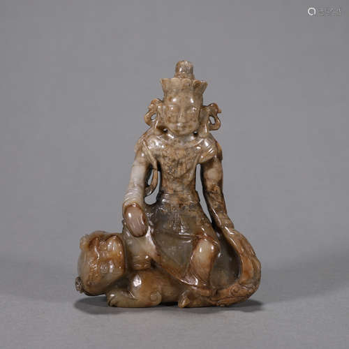 A jade Guanyin statue