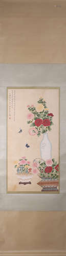 A Chinese flower-and-plant painting, Song Meiling mark